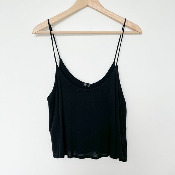 Stretchy Spaghetti Strap Cropped Tiny Tank - Picture 2 of 4